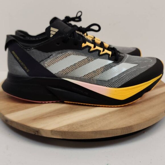 Adidas Adizero Boston 12 Mens Size 8.5 Black Silver main image 6